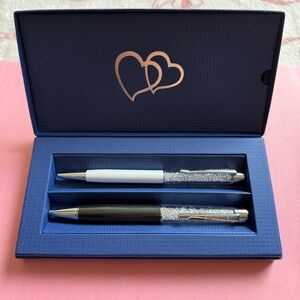 Swarovski Black and White Crystal Pens